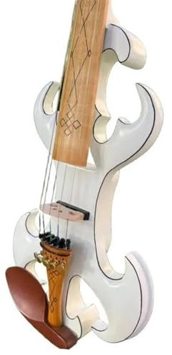 Weiße Violine in voller Größe
