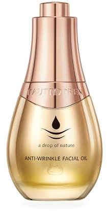 TAUTROPFEN Anti-Wrinkle Gesichtsöl 35ml | 2-fach pflanzliche Retinol-Alternative mit Bakuchiol & Revinage für glatte, geschmeidige Haut, seidig-leicht, beschwert nicht