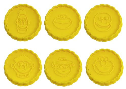 Stampino per biscotti Sesame Street 6 pezzi PP