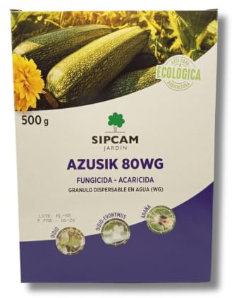 Azufre 80% WG 500 Gramos MUY EFICAZ | Fungicida y Acaricida para Oídio, Araña Roja y Ácaros | Para diluir hasta en 250 litros de agua | Árboles, Plantas y Cultivos | Nexum Market