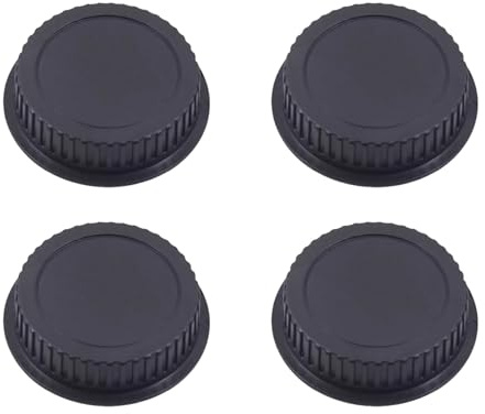 4 STK Objektivdeckel Hintere Kappe für Canon EF/EF-S Objektiv,Staubschutzkappe EOS SLR Kamera,Passend Für 4000D 2000D 760D 750D 600D 700D 250D 200D 90D 80D 77D 70D 60D 5D Mark IV/III/II 6D II/I 7D II