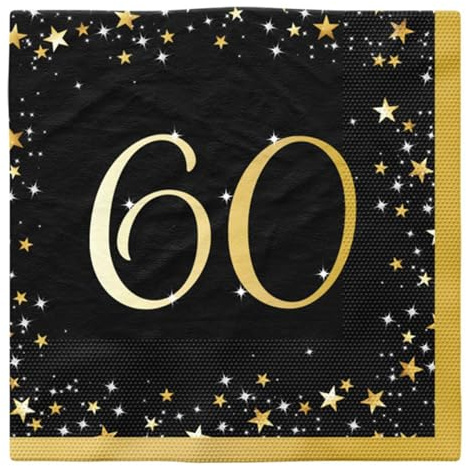 Starlight Birthday Servietten | 20Stk./33x33cm #60