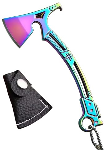 Survival Hatchets Keychain Tool Carbon Steel with Bottle Opener for Camping Hiking and Every Day Carry Jewelry Gift