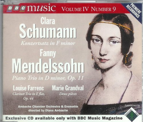 Clara Schumann: Konzertsatz, Fanny Mendelssohn: Piano Trio op. 11, Louise Farrenc: Clarinet Trio op. 44, Marie Grandval: Deux pieces