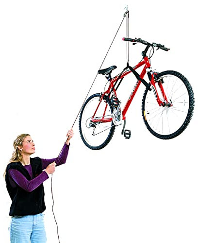 HARKEN Garage Storage Ceiling Hoist | 1 Point System | 2:1 Mechanical Advantage | Easy lift, Single-Person, Hanger, Pulley, Bike, Ladder, Wheel Barrel, Tool