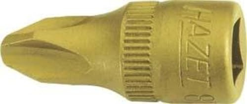 HAZET Schraubendreher-Steckschlüsseleinsatz 8506-PH2, Mit Rändelung | 1/4 Zoll (6,3 mm) Vierkant hohl, Antrieb 1/4 Zoll (6,3 mm) Vierkant hohl, Abtrieb Kreuzschlitz Profil PH, Chrom-Vanadium
