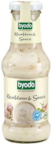 Bio Knoblauch-Sauce 250ml von Byodo - Vegane Knoblauchsauce, Glutenfrei, Ohne Künstliche Zusätze, Bio-Qualität – Perfekt für Salate & Dips