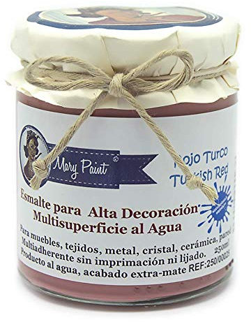 Pintura Multisuperficie al agua Mate efecto Chalk 250 (Rojo Turco)