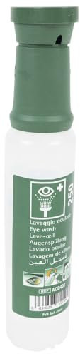 Dönges Flacon de rinçage oculaire 250 ml de solution de chlorure de sodium à 0,9 % | Douche oculaire avec solution saline pour un nettoyage efficace des yeux | Rince-œil pour les premiers secours en