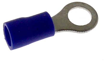 Lumonic 25x Ringkabelschuh M5 teilisoliert 1,5-2,5mm² I Ringkabelschuh Blau I Kabelschuhe Set, Ringösen M5, Ring Kabelschuhe, Kabelschuhe mit Öse