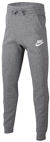Nike Unisex Kinder Nsw Club Flc Hose, Carbon Heather/Cool Grey/White, M