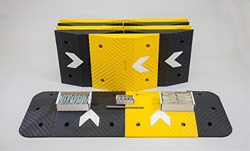 The Ramp People 5mph Speed Bump Kits 1m - 8.5m - 75mm High - Includes Fixings (6000mm) 6m Speed Ramps