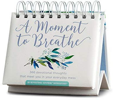 DaySpring, A Moment To Breathe: 366 Andachtsgedanken, die dich in deinem täglichen Chaos treffen: Ein inspirierender DaySpring DayBrightener, Ewiger Kalender, 3,8 x 14 x 14 cm (90857)