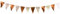 Oblique Unique® Wimpel Girlande Banner Roségold Wimpelkette für Geburtstag Jubiläum JGA Hochzeit Einschulung Feier Party Kindergeburtstag Deko