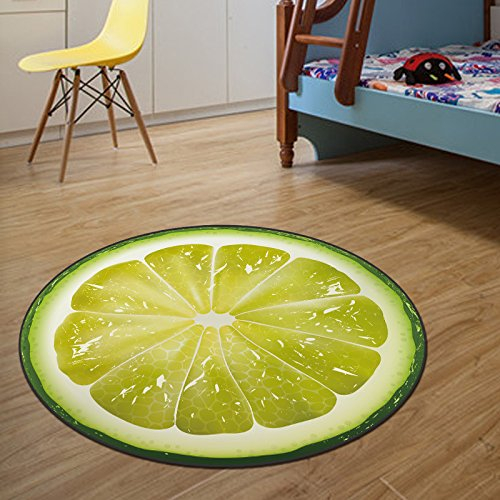 Runder Teppich Stuhl Kissen Hängenden Korb Kinder Cartoon Krabbeldecke 60Cm Durchmesser Zitrone