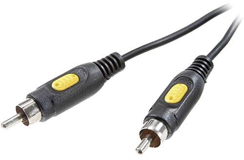 Speaka Professional Composite - Cavo di collegamento video RCA, 1 connettore RCA, 2 m, colore: Nero