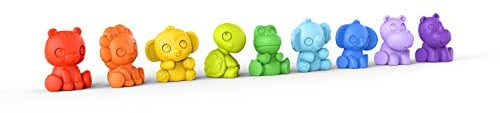Bright Starts, Spielfiguren, TropicAnimals, Tierfiguren zum Spielen, Baden oder für unterwegs, leicht zu greifen und zu reinigen, mehrfarbig