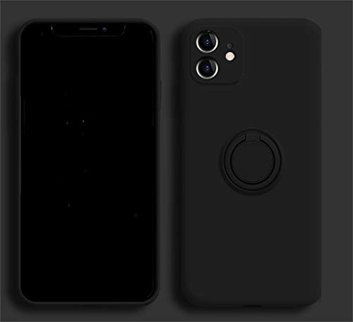 Alihtte Hülle für iPhone 12 Mini magnetische KFZ-Halterung Schale 05 | Handyhülle Schutzhülle mit Kameraschutz, Ultradünnes, Stoßfest, Kratzfest Silikon, 360-Grad Finger-Halter Schale