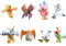 Pack 8 Figuras megahouse Digimon Adventure digicolle! Series Mix Special Edition Gift Set