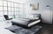 Sofa Dreams Wasserbett Sorano mit beheizbarer Wasserbettmatratze und kompletter Technik LED Beleuchtung 140x200 160x200 180x200 200x200 200x220 (200 x 220 cm, Schwarz-Weiß)