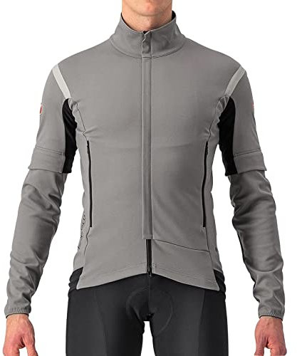 Castelli 4522510 PERFETTO RoS 2 CONVERTIBLE JAC Jacket Men's NICKEL GRAY/TRAVERTINE GRAY S
