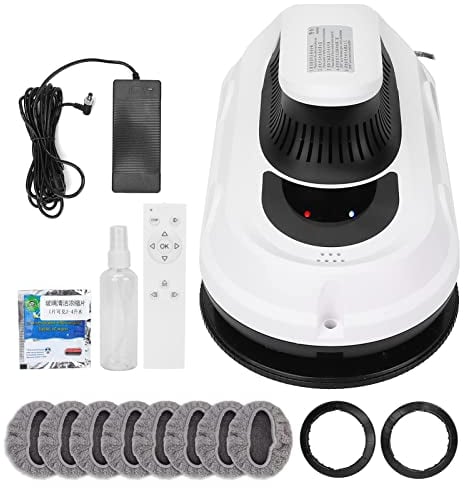 JINTAOMA Electric Window Cleaning Robot 5000Pa, Robotic Window Cleaner,Security System, Intelligent Navigation, Remote Control for all Smooth Surface