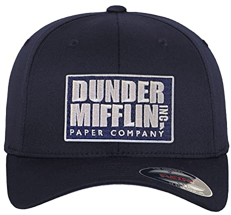 The Office Offizielles Lizenzprodukt Dunder Mifflin Inc Flexfit Cap (Marineblau), Klein/Mittel