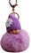 HshDUti Keyring Keychain for Women Men Cute Fur Pompom Sleeping Baby Doll Key Chains Keyrings Bags Charm Pendant Gifts for Women Girls Mother Mum Jewellery Violet