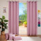 heimtexland ® Deko Vorhang Baumwolle Dekoschal Blickdicht Einfarbig Ösenschal Gardine Typ849 Rosé HxB 225x140 cm