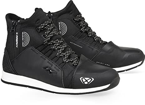 Ixon Freaky WP Scarpe da moto (Black/White,43)