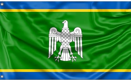Chernivtsi Region, Ukraine Flagge | Einzigartiger Designdruck | Hergestellt in der EU (90 x 150 cm)