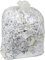 Lot de 100 sacs poubelle transparents 90 l (40 microns/160) 100 % recyclé Alina coloré Sac poubelle en polyéthylène Sac poubelle en plastique 90 l