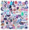 100 Stück Magic Mond Aufkleber Blumen Aufkleber Sticker Scrapbooking Wasserfest Graffiti Sticker Wasserflasche Lila Hexe Aufkleber Set für Teenager Mädchen Journaling Zubehör