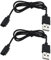 VGOL 2 Stück Ladekabel für Smartwatch, kompatibel mit AGPTEK LW11, USB-Ladekabel, magnetisch, tragbar, Ersatz, 60 cm, Schwarz