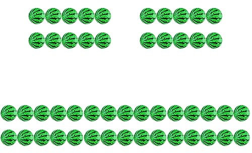 Toyvian 50 Stück Wassermelonenkugeln Sommer Strandball Wasserspielzeug Spaß Wassermelonen-sommerball Kickbälle Für Kinder Wassermelone Wasserball Pvc Sommerstrand Pool-party Aufblasbar