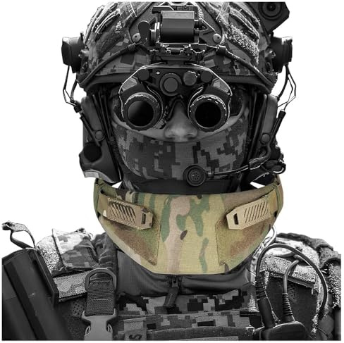 Fotrsta Taktischer Nackenschutz, Universal Taktische Weste Kragen Nackenschutz Armee-Halskragen Verdickte Bequemer Nackenschützer FüR Armee-Jacke Taktische Weste Airsoft-Paintball-ZubehöR