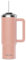 SoleCup. 30oz Travel Mug with Handle, Lid and Two Straws, Drinks Stay Hot for 8 Hours and Cold for 24 Hours - Double Wall Stainless Steel Vacuum Insulated Tumbler (Pink, 30oz)