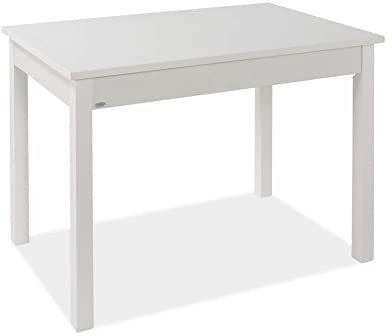 Toscohome Tisch rechteckig weiß Esche 110 x 70 cm - Florenz