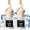 Car Air Freshener Diffuser, 2 Pack Air Fresheners for Car, Round bottle,Black Ice (Type) Fragrance Oil