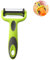 Votvlog Pelapatate Sbucciatore Universale in Acciaio Inossidabile, Pelaverdure Professionale Girevole da Cucina, Pela Manuale Antiscivolo Multifunzione 3 In 1 per Verdure Varie E Frutta (Verde)