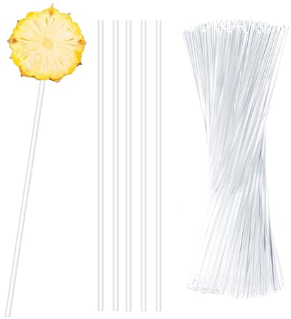 100 palitos de acrílico para piruletas, transparentes, reutilizables, acrílicos, para hacer galletas, cupcakes, postres, chocolates, postres, chocolate, 100 unidades