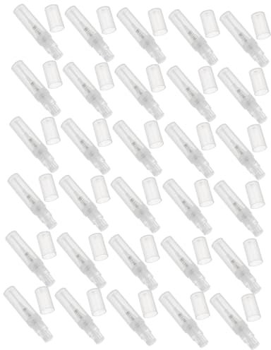 Mikinona Ensemble De Flacons Vaporisateurs Vides En Plastique De 2 Ml Mini De Parfum De Voyage Rechargeable Réutilisable Pour Laque Pour Cheveux Maquillage