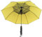 Haofy Sun Umbrella Fan Mist Spray Cooling Travel Portable 8 Ribs (Yellow Black)