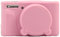 AEXUTDA Case for Canon PowerShot SX740 HS Camera Protective Cover Canon SX740 HS Camera Soft Silicone Bag with Detachable Lens Cover Lightweight Skin friendly，Pink