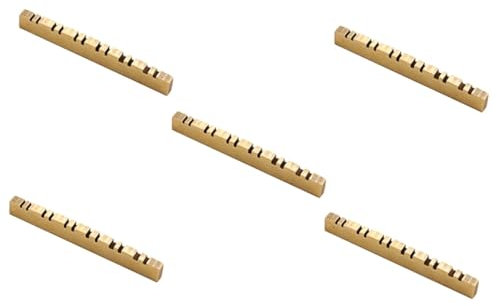 ibasenice 5pièces String Guitar Bridge Nut Brass String Instrument Accessory for Enhanced Sound