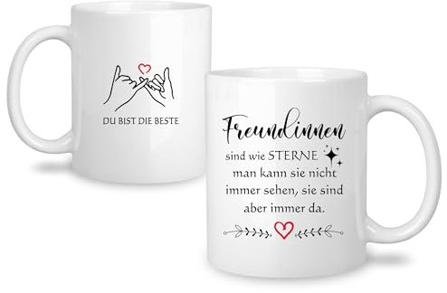 Yufansd Regalos para amigas Taza Taza Amistad Regalos para Mujeres Amigos Bestia Mejor Amiga Navidad Cumpleaños Regalos para ella Taza 350ML (Novias)
