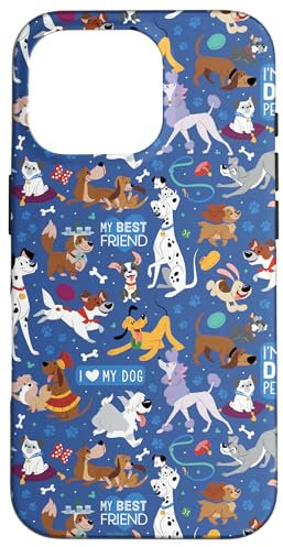 iPhone 16 Pro Disney Dogs I Love My Dog Blue Case