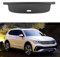 QDFGNKBAI Auto Laderaumabdeckung Rollo für V.W Tiguan L Allspace 2017-2024, Gepäckraumabdeckung Einziehbare Trennwand hintere Kofferraum Frachtabdeckung Zubehör