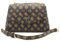 GUESS Dorys Convertible Xbody Flap Bag Mocha Logo