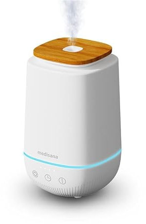 medisana AD 650 Aroma Diffuser, Duftlampe mit Wellness-Licht und Timer, Lufterfrischer mit Diffusor für ätherische Öle, Raumbefeuchter mit Ultraschall-Technologie für angenehmen Raumduft